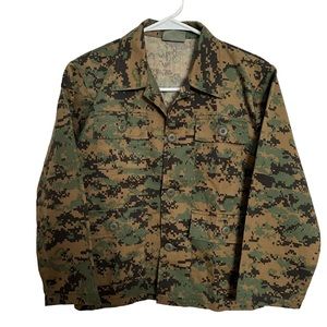 Rothco Digital Camo BDU Shirt Kids Size Large Green Camoflauge